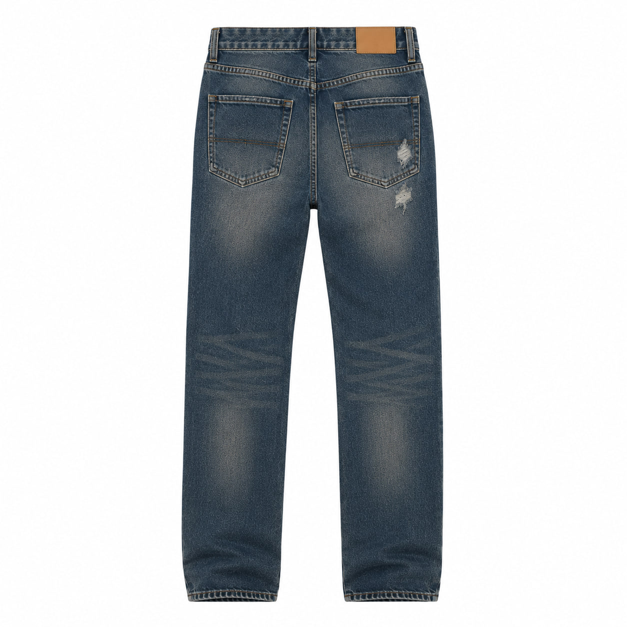 Maverick Distressed Jeans – Dark Vintage Wash